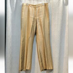 Kasper Slacks, Gold, 14, Fully Lined, Wide Leg, Gorgeous! EUC